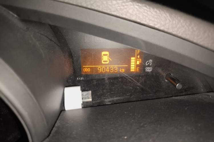 Used Toyota Verso 2014 Starlight 180E CVT Elite Edition Odometer Close Up