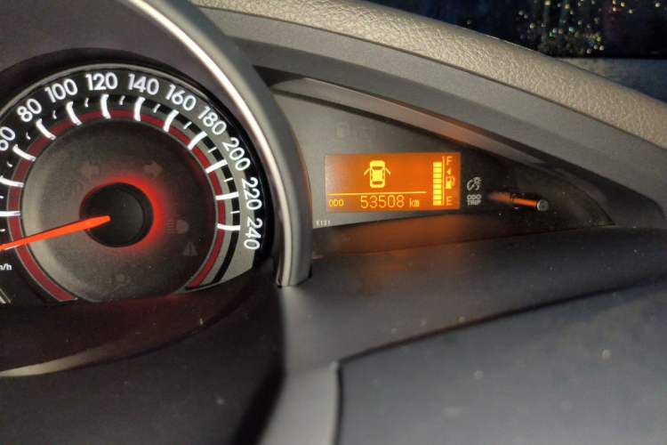 Used Toyota Verso 2014 Starlight 180E CVT Elite Edition Odometer Close Up