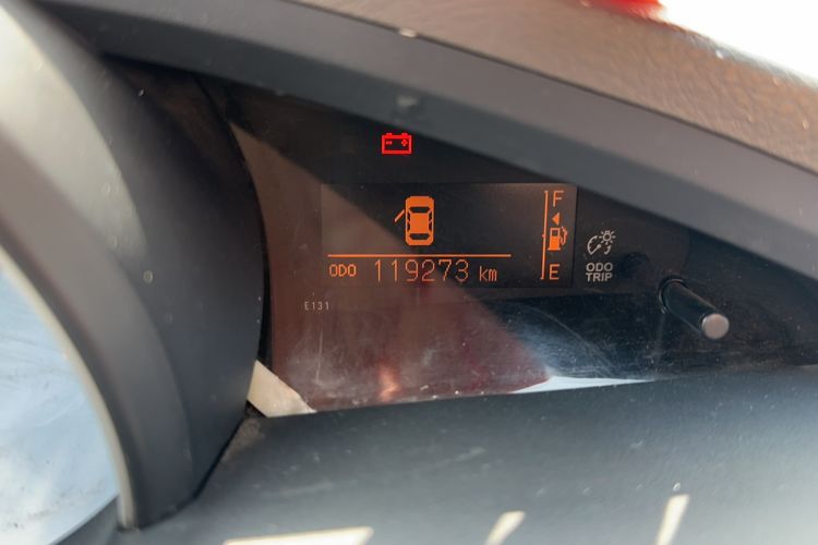 Used Toyota Verso 2014 Starlight 180E CVT Elite Edition Odometer Close Up