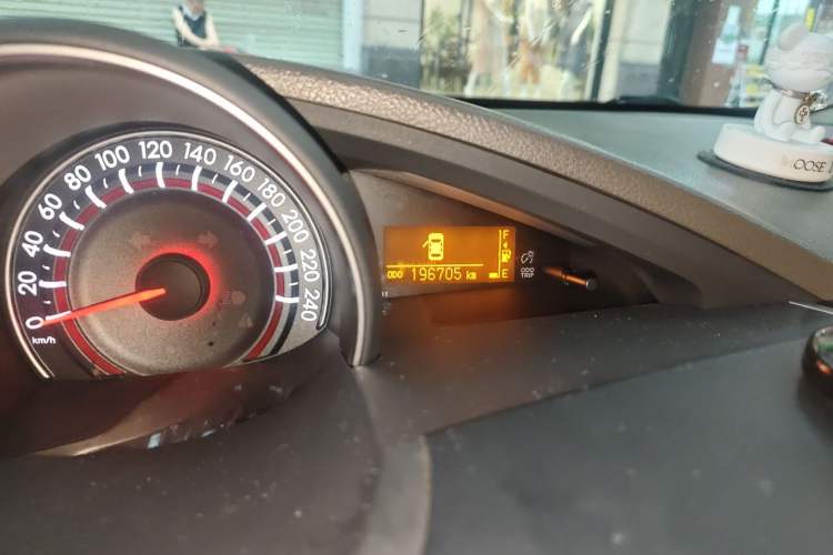 Used Toyota Verso 2015 180E CVT Crossover Edition Odometer Close Up