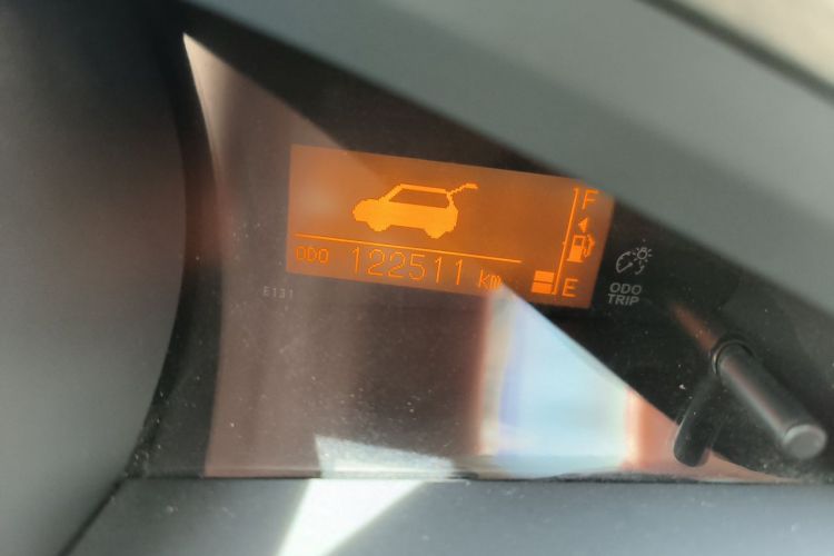 Used Toyota Verso 2015 180E CVT Crossover Edition Odometer Close Up