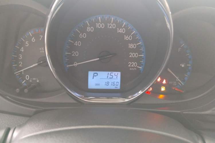 Used Toyota Vios 2017 1.5L CVT Innovation Edition Odometer Close Up