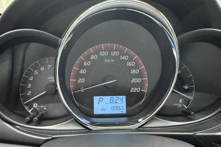 Used Toyota Vios 2021 1.5L CVT Innovation Edition Odometer Close Up