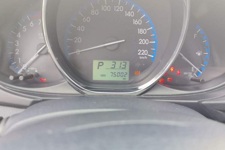 Used Toyota Vios 2017 1.5L CVT Innovation Edition Odometer Close Up
