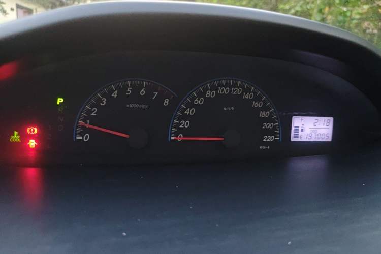 Used Toyota Vios 2008 1.3L GL-i AT Instrument Cluster