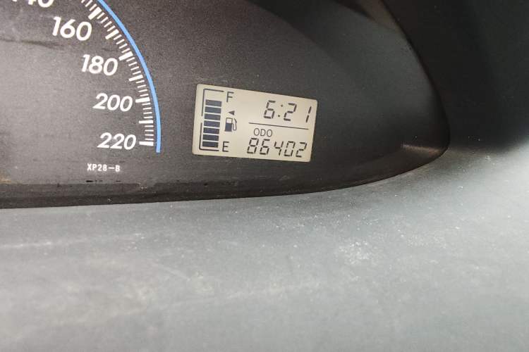Used Toyota Vios 2008 1.6L GL-i Special Edition AT Odometer Close Up