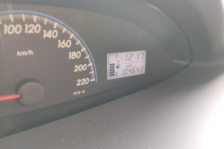 Used Toyota Vios 2008 1.6L GL-i AT Odometer Close Up