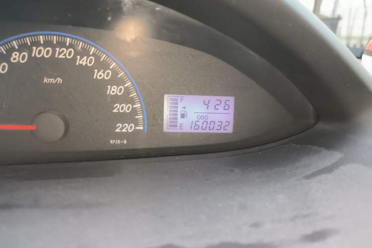 Used Toyota Vios 2008 1.3L GL-i Special Edition AT Odometer Close Up