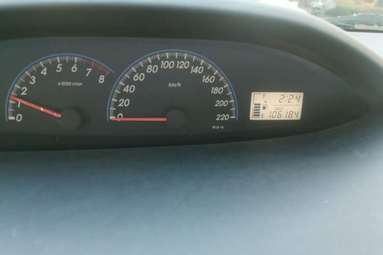 Used Toyota Vios 2008 1.6L GL-i AT Odometer Close Up