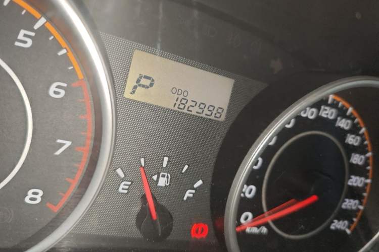 Used Toyota Vios  Odometer Close Up