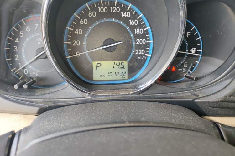 Used Toyota Vios 2014 1.3L Automatic Standard Edition Odometer Close Up
