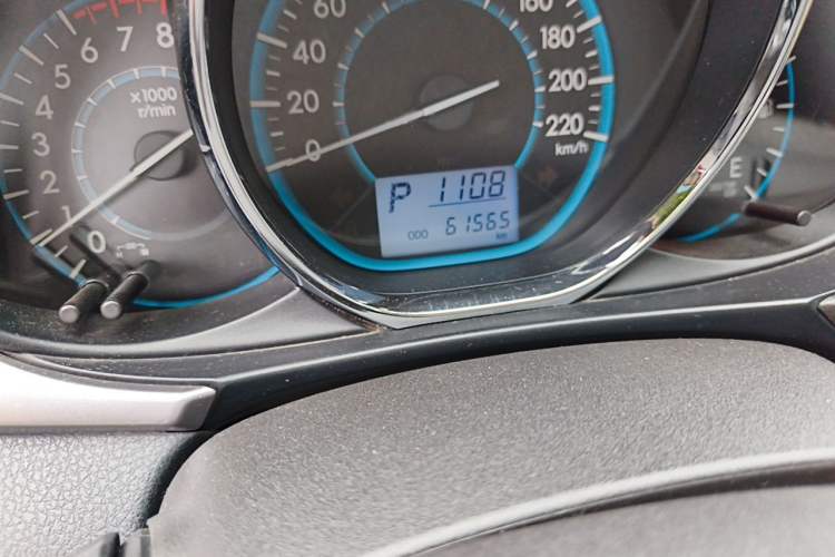 Used Toyota Vios 2014 1.5L Automatic Smart Edition Odometer Close Up