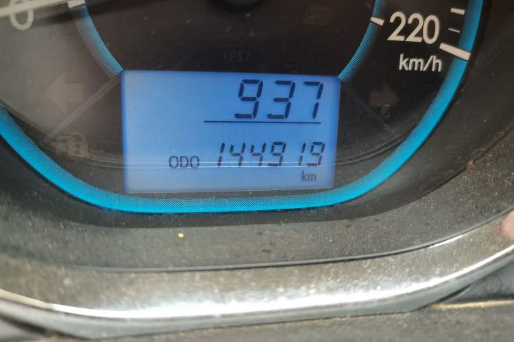 Used Toyota Vios 2014 1.3L Manual Xiang Edition Odometer Close Up
