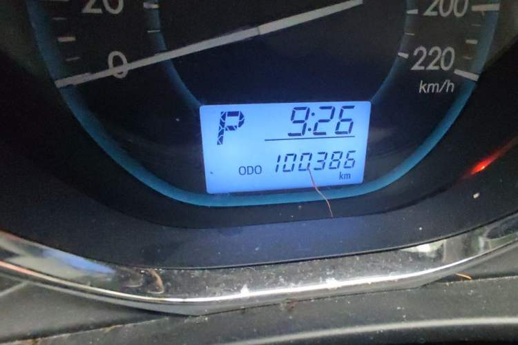 Used Toyota Vios 2014 1.5L Automatic ZhiZhen Edition Odometer Close Up