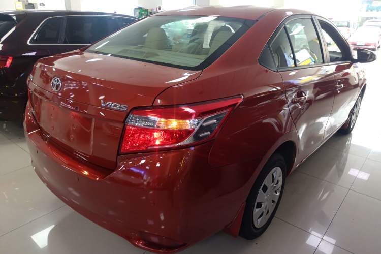 Used Toyota Vios 2014 1.3L Automatic Standard Edition Rear Right 45 Deg