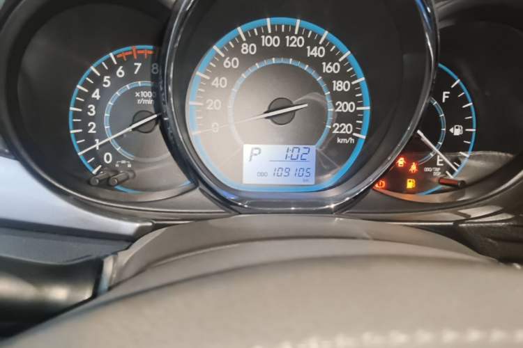 Used Toyota Vios 2014 1.5L Automatic Smart Edition Odometer Close Up