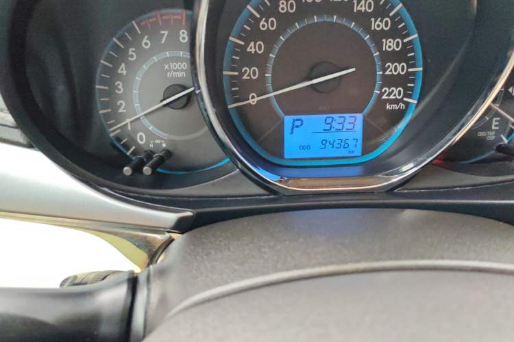 Used Toyota Vios 2014 1.5L Automatic Smart Edition Odometer Close Up