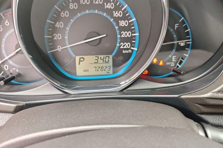 Used Toyota Vios 2014 1.5L Automatic ZhiZhen Edition Odometer Close Up