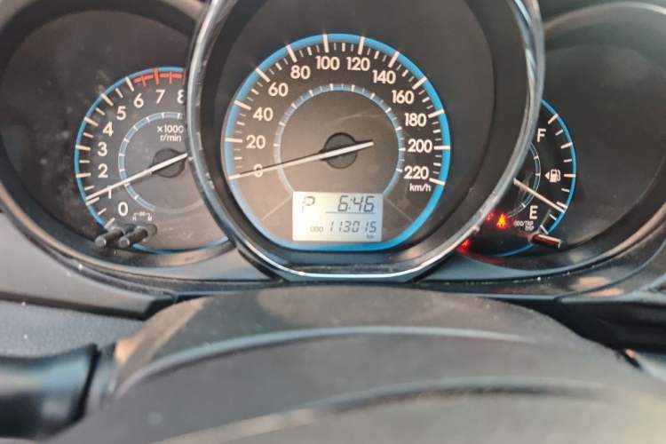 Used Toyota Vios 2014 1.5L Automatic ZhiZhen Edition Odometer Close Up