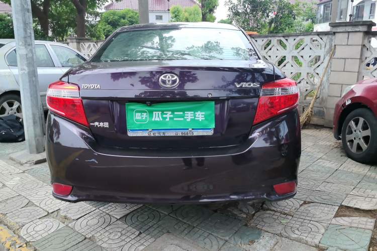 Used Toyota Vios 2014 1.5L Automatic ZhiZhen Edition Rear