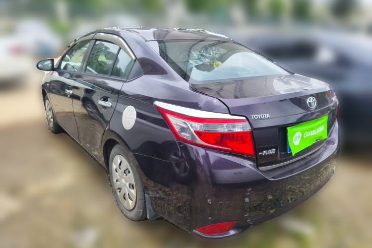 Used Toyota Vios 2014 1.3L Automatic Standard Edition Rear Left 45 Deg