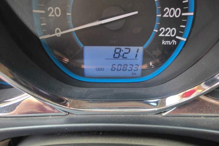 Used Toyota Vios 2014 1.3L Manual Xiang Edition Odometer Close Up