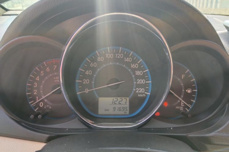 Used Toyota Vios 2014 1.3L Manual Xiang Edition Odometer Close Up