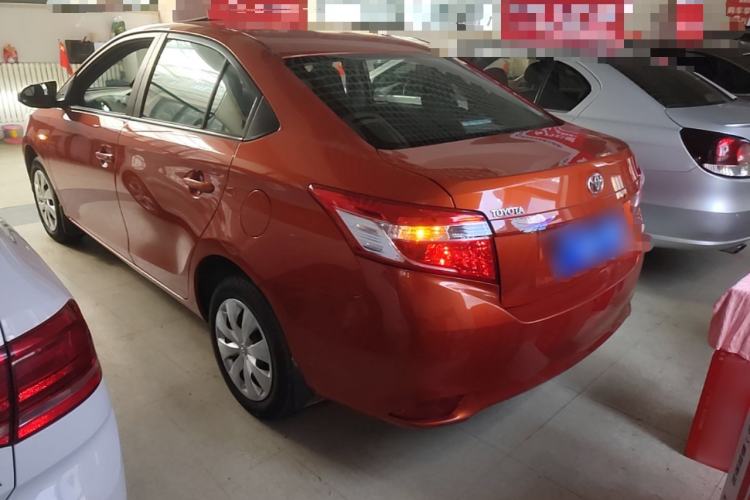 Used Toyota Vios 2014 1.3L Automatic Standard Edition Rear Left 45 Deg