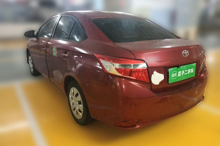 Used Toyota Vios 2014 1.3L Automatic Standard Edition Rear Left 45 Deg