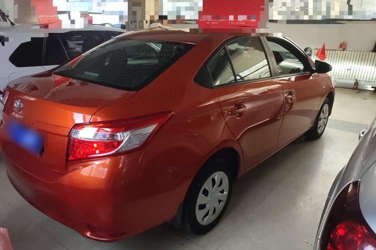 Used Toyota Vios 2014 1.3L Automatic Standard Edition Rear Right 45 Deg