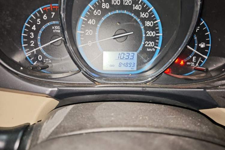 Used Toyota Vios 2014 1.5L Manual Smart Edition Odometer Close Up