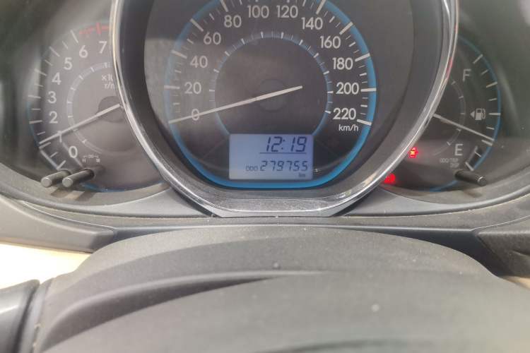 Used Toyota Vios 2014 1.3L Manual Value Edition Odometer Close Up