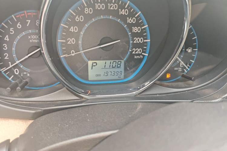 Used Toyota Vios 2014 1.5L Automatic ZhiZhen Edition Odometer Close Up