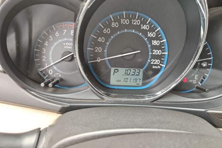 Used Toyota Vios 2014 1.5L Automatic ZhiZhen Edition Odometer Close Up