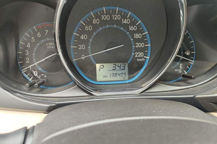 Used Toyota Vios 2014 1.5L Automatic ZhiZhen Edition Odometer Close Up