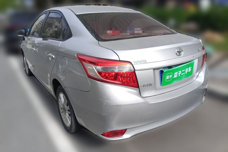 Used Toyota Vios 2014 1.3L Automatic Standard Edition Rear Left 45 Deg