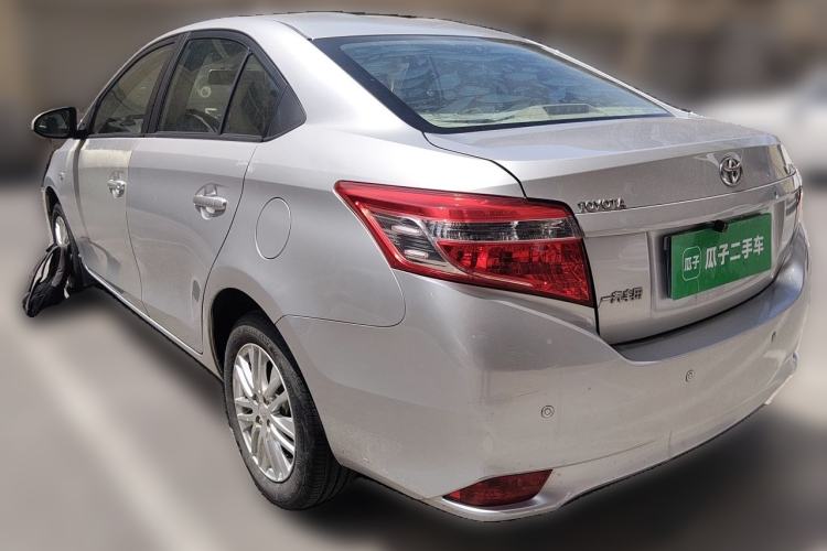 Used Toyota Vios 2014 1.3L Automatic Standard Edition Rear Left 45 Deg