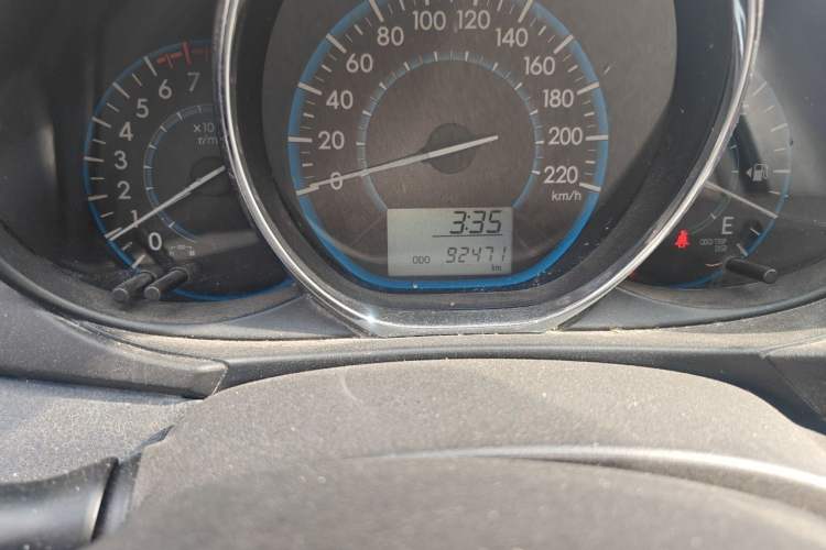 Used Toyota Vios 2014 1.3L Manual Xiang Edition Odometer Close Up