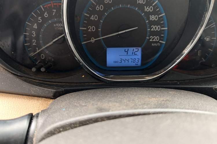 Used Toyota Vios 2014 1.3L Manual Xiang Edition Odometer Close Up