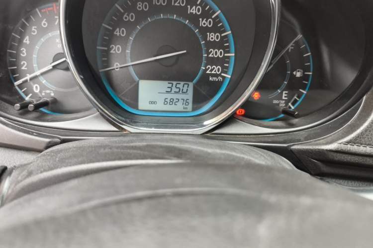 Used Toyota Vios 2014 1.3L Manual Value Edition Odometer Close Up