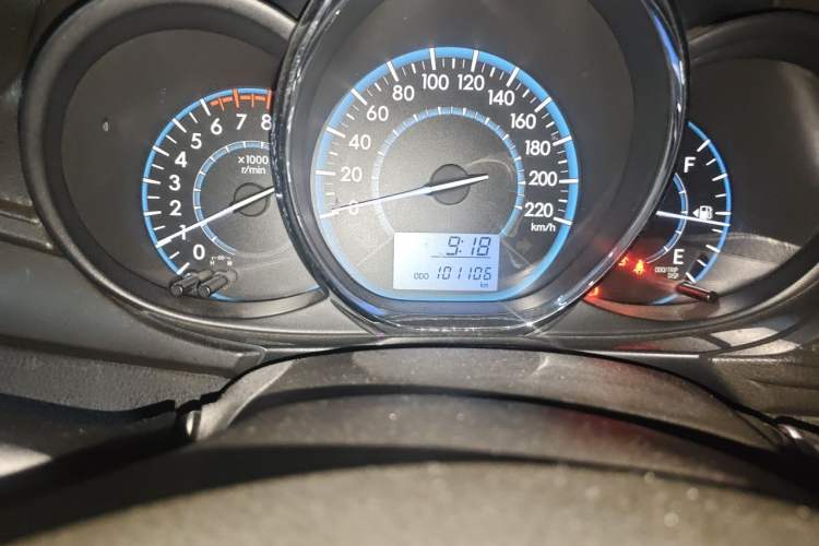 Used Toyota Vios 2014 1.5L Manual ZhiZhen Edition Odometer Close Up