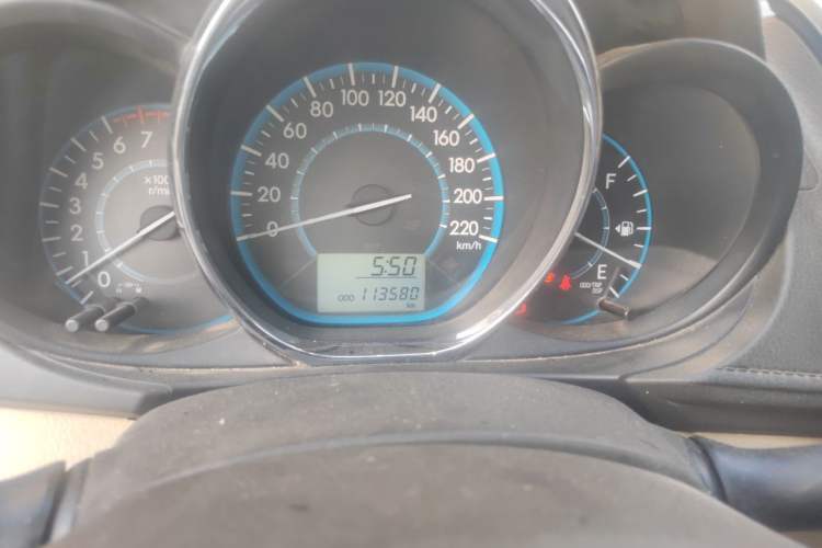Used Toyota Vios 2014 1.3L Manual Value Edition Odometer Close Up