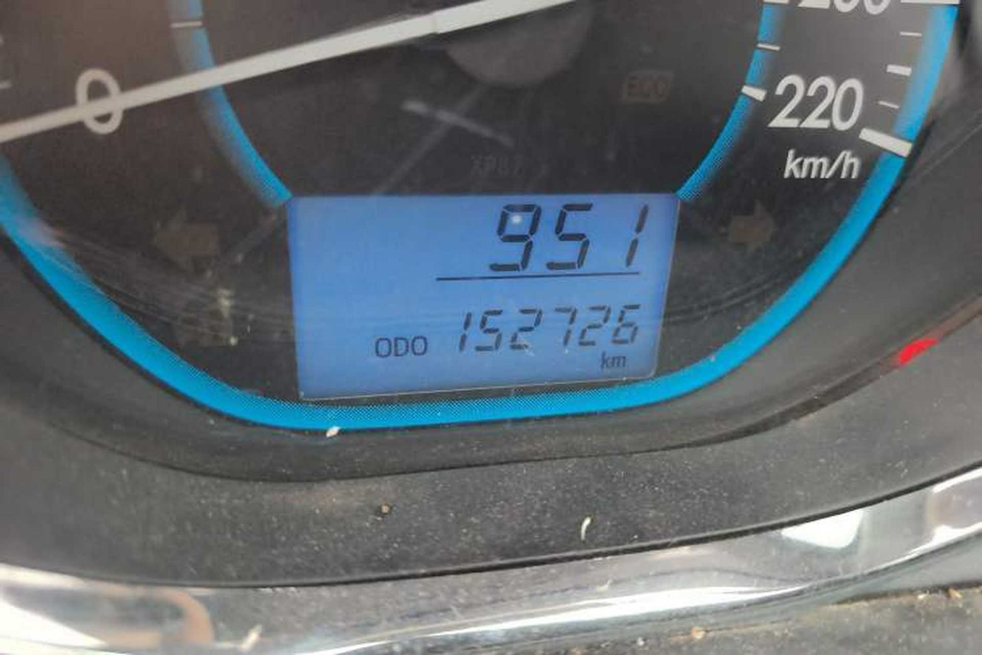 Used Toyota Vios 2014 1.3L Manual Xiang Edition Odometer Close Up