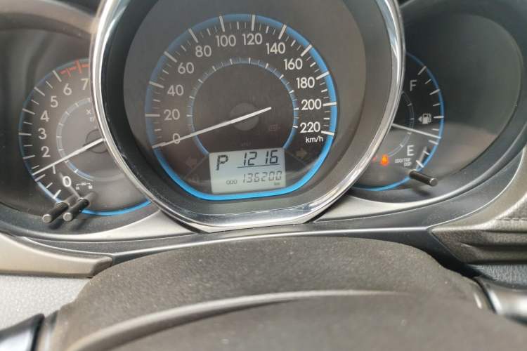 Used Toyota Vios 2014 1.5L Automatic ZhiZhen Edition Odometer Close Up