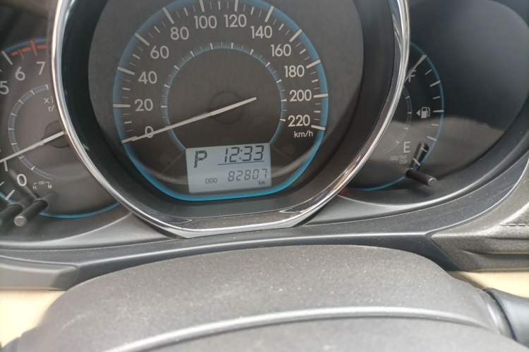 Used Toyota Vios 2014 1.5L Automatic ZhiZhen Edition Odometer Close Up