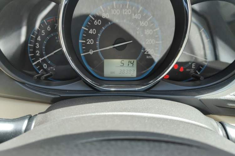Used Toyota Vios 2014 1.5L Manual ZhiZhen Edition Odometer Close Up