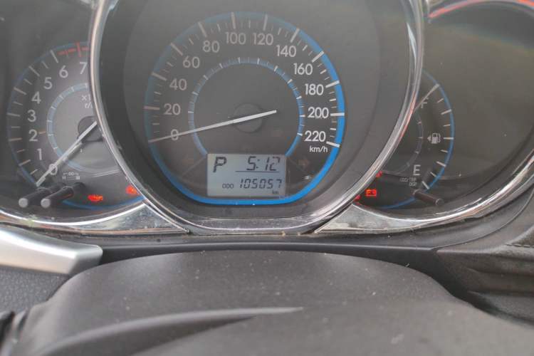 Used Toyota Vios 2014 1.5L Automatic ZhiZhen Edition Odometer Close Up