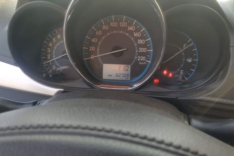 Used Toyota Vios 2014 1.3L Manual Xiang Edition Odometer Close Up