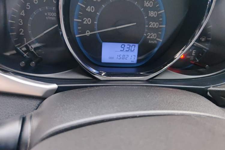 Used Toyota Vios 2014 1.5L Manual ZhiZhen Edition Odometer Close Up
