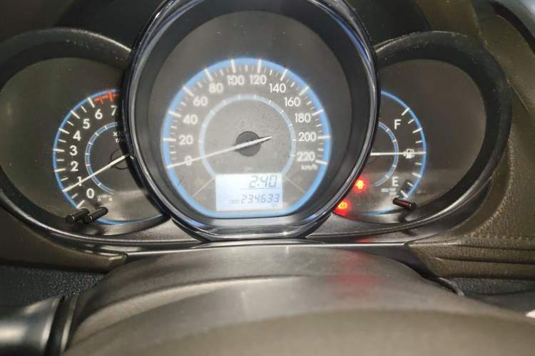 Used Toyota Vios 2014 1.3L Manual Xiang Edition Odometer Close Up